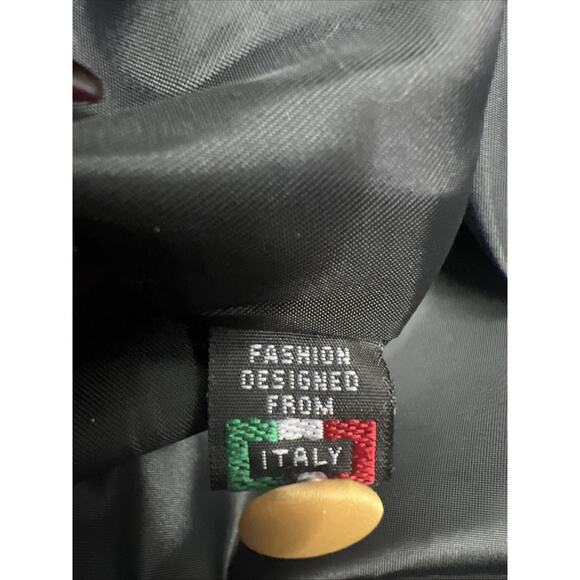 Q Brand Italian Design Size Small 5 Button Gold Black Mens Dress Vest - Picture 4 of 9